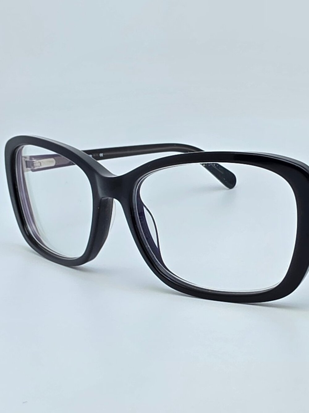 Bebe Newsworthy BB5098 001 Jet Black Cat Eye Eyeglasses Frame w/ Flexhinge 52mm